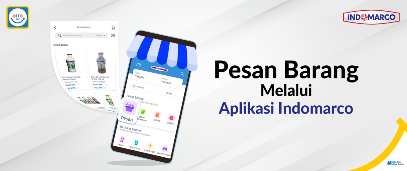 pesan barang melalui aplikasi Indomarco